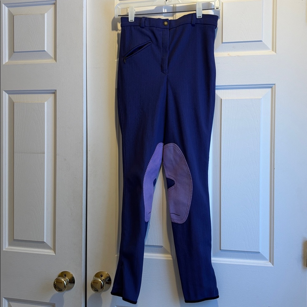 Tuff Rider Purple Riding Breeches Equestrian pants Size 28 long adult EUC